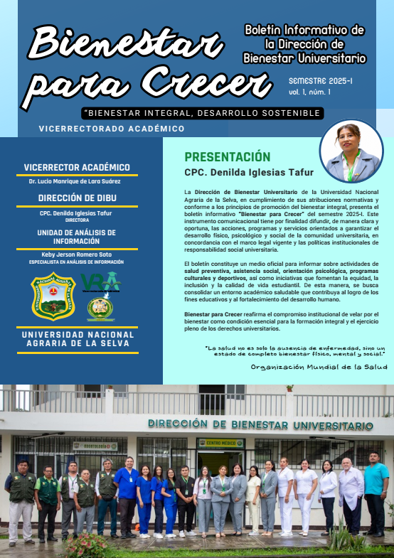 Bienestar para Crecer: Boletín Informativo de la Dirección de Bienestar Universitario