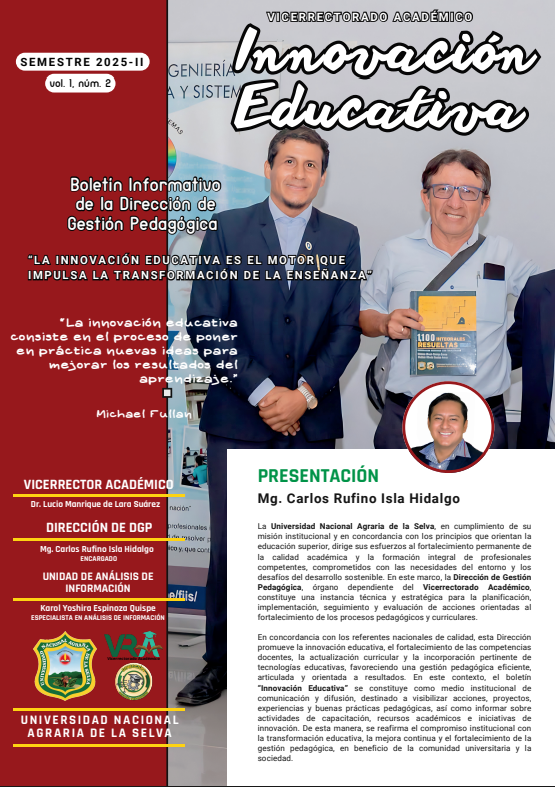 Innovación Educativa: Boletín Informativo de la Dirección de Gestión Pedagógica